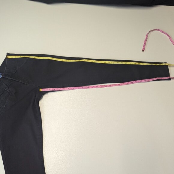 Democracy "Ab"solution® Skinny Leg Mid Rise Denim Ankle Jeggings Sz 2 Black - Picture 8 of 13